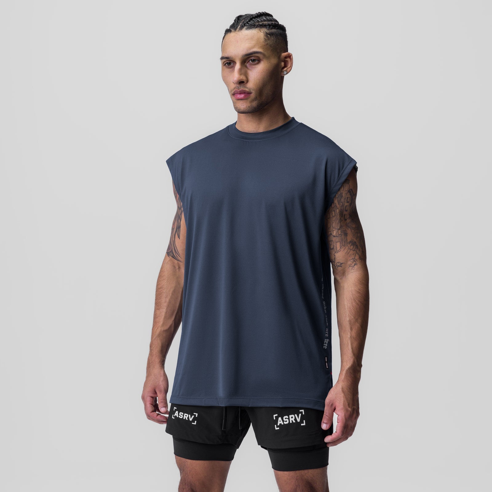 0829. Silver-Lite™ 2.0 Oversized Cutoff Navy "OTWR" | ASRV US