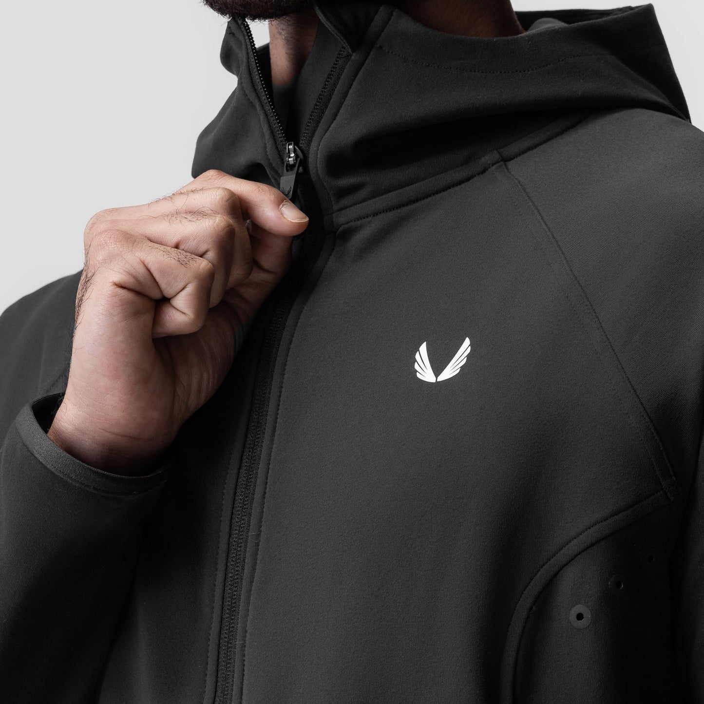 0943. Performance Fleece Zip Hoodie Space Grey | ASRV sale