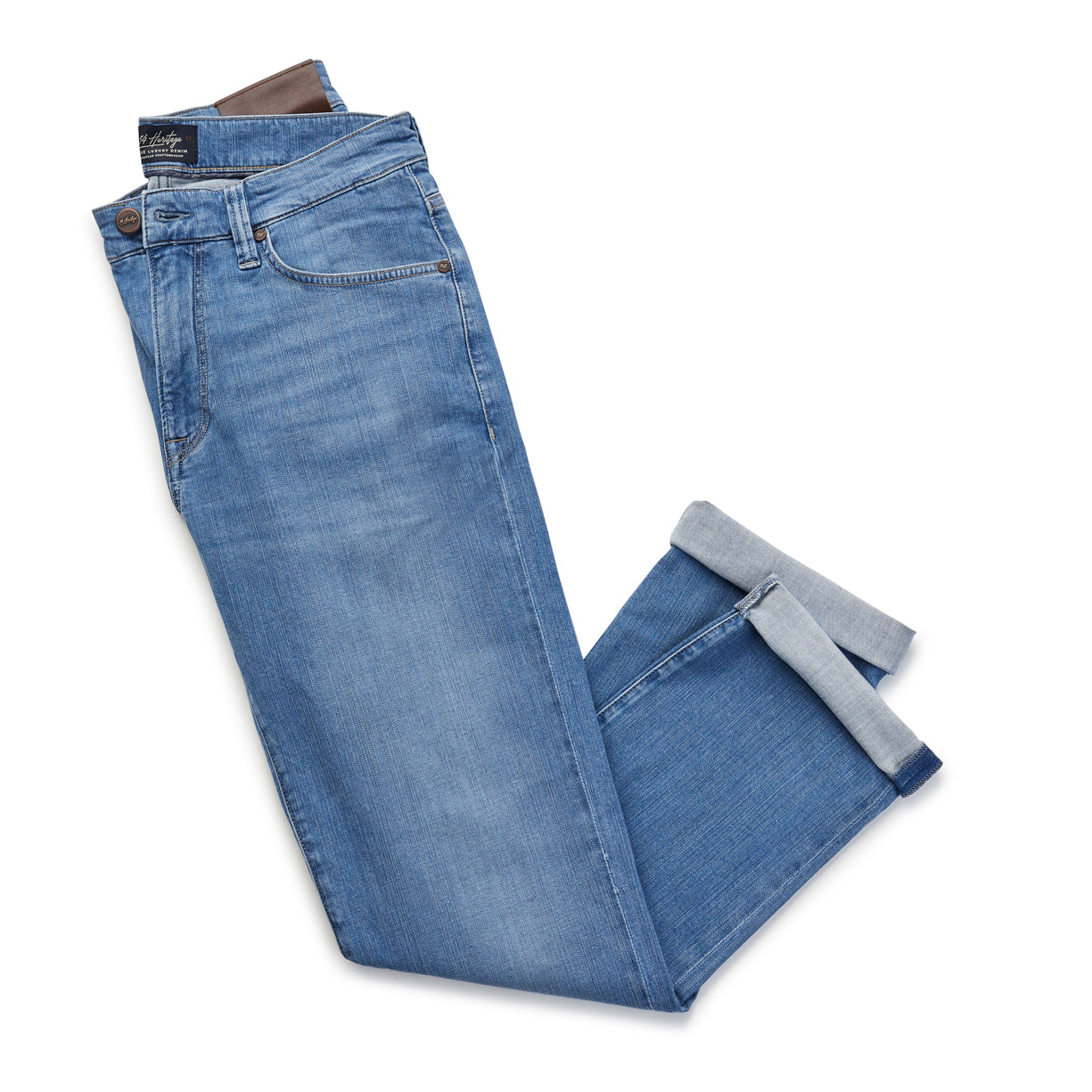34 Heritage Charisma Relaxed Straight Jean In Light Soft Denim