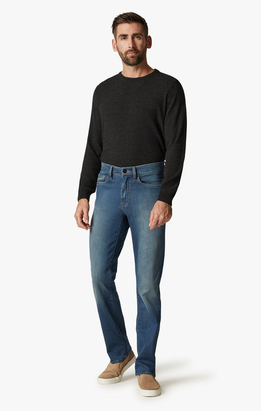 34 Heritage Charisma High Rise Straight Jeans in Mid Cashmere