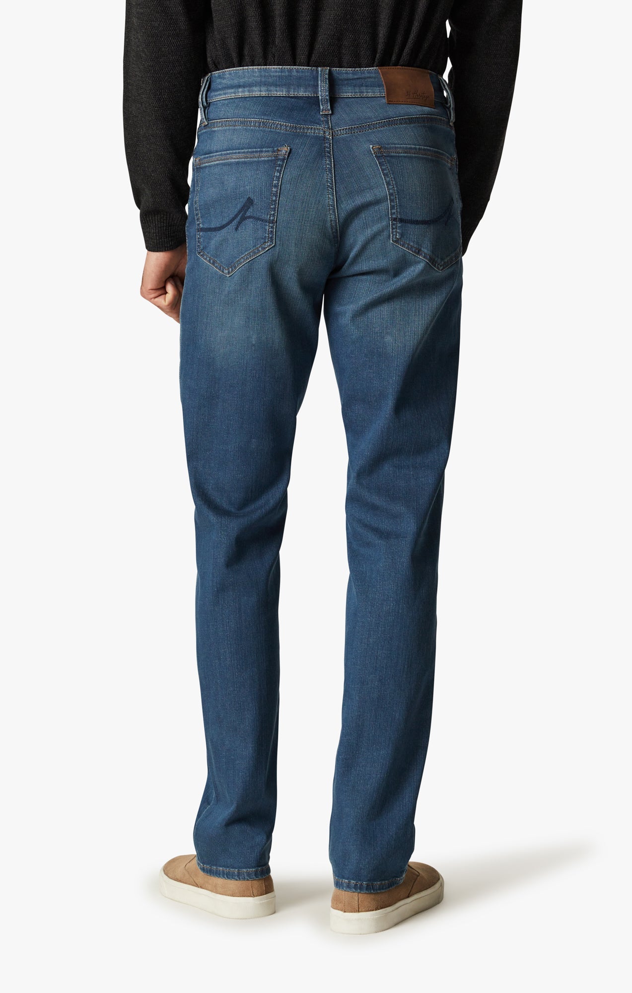 34 Heritage Charisma High Rise Straight Jeans in Mid Cashmere