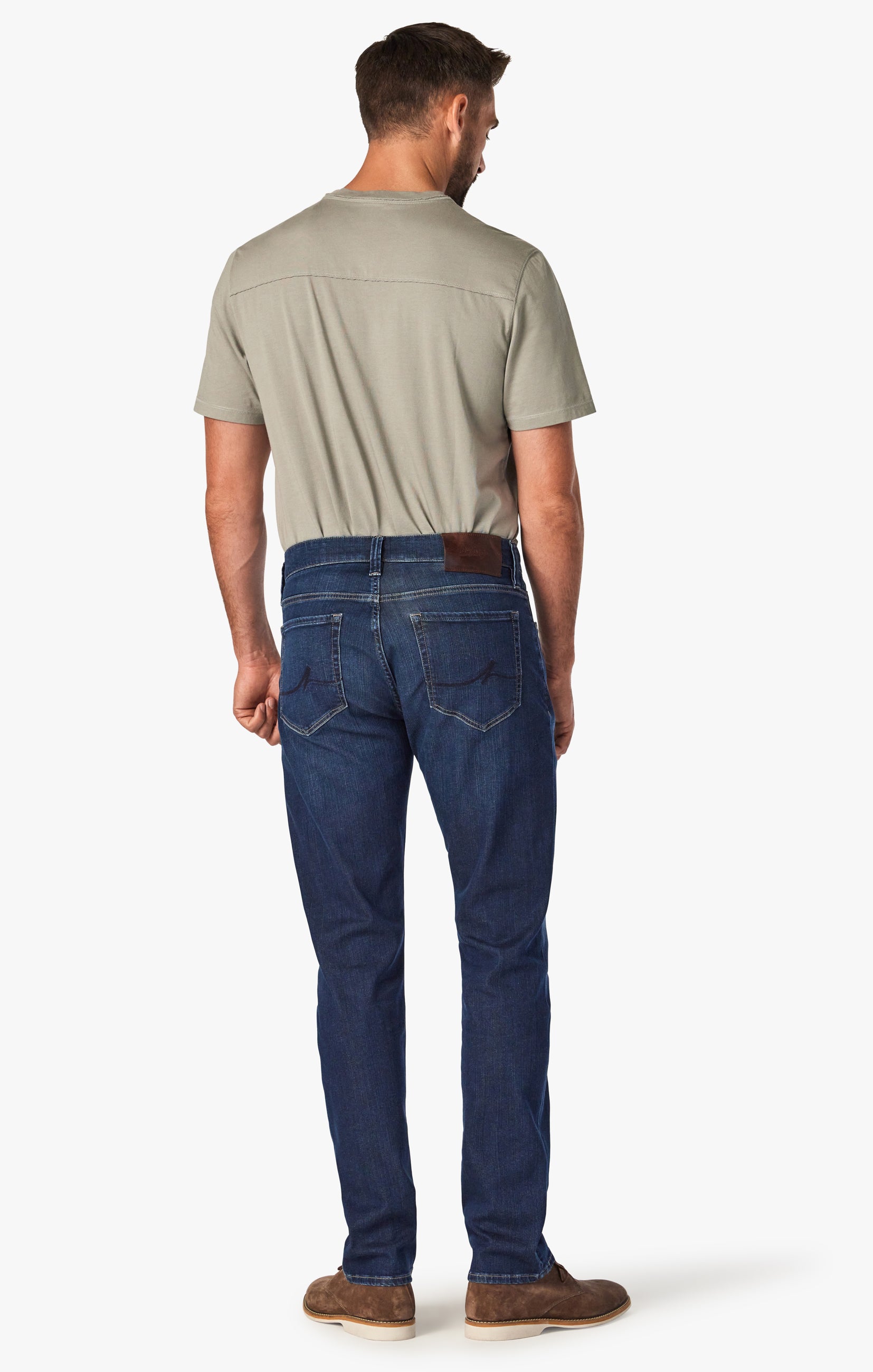 34 Heritage 34 Heritage Charisma Relaxed Straight Leg Jeans In Dark Brushed Soft Denim