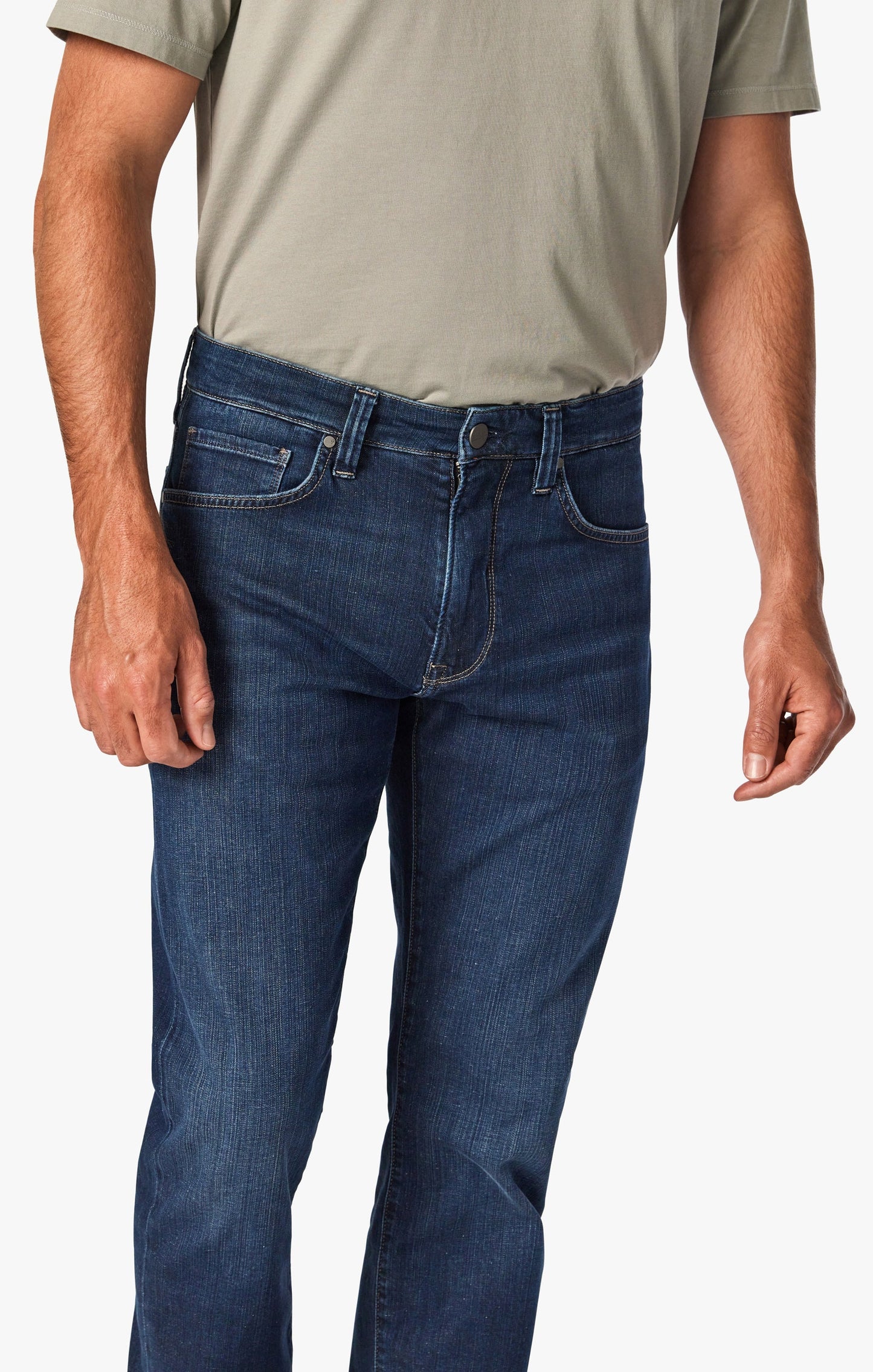 34 Heritage 34 Heritage Charisma Relaxed Straight Leg Jeans In Dark Brushed Soft Denim