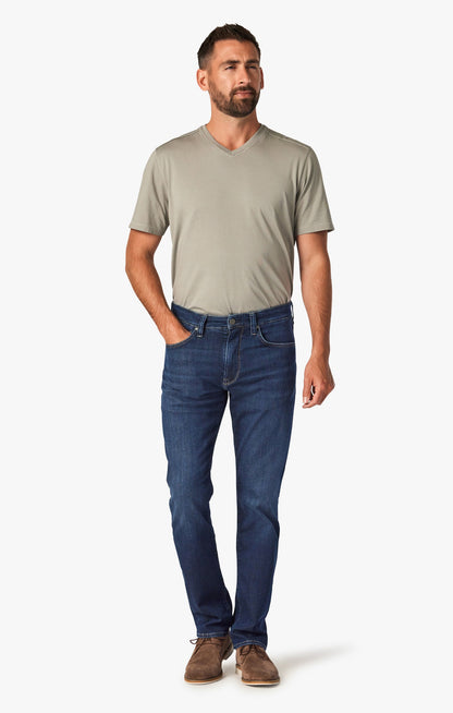 34 Heritage 34 Heritage Charisma Relaxed Straight Leg Jeans In Dark Brushed Soft Denim