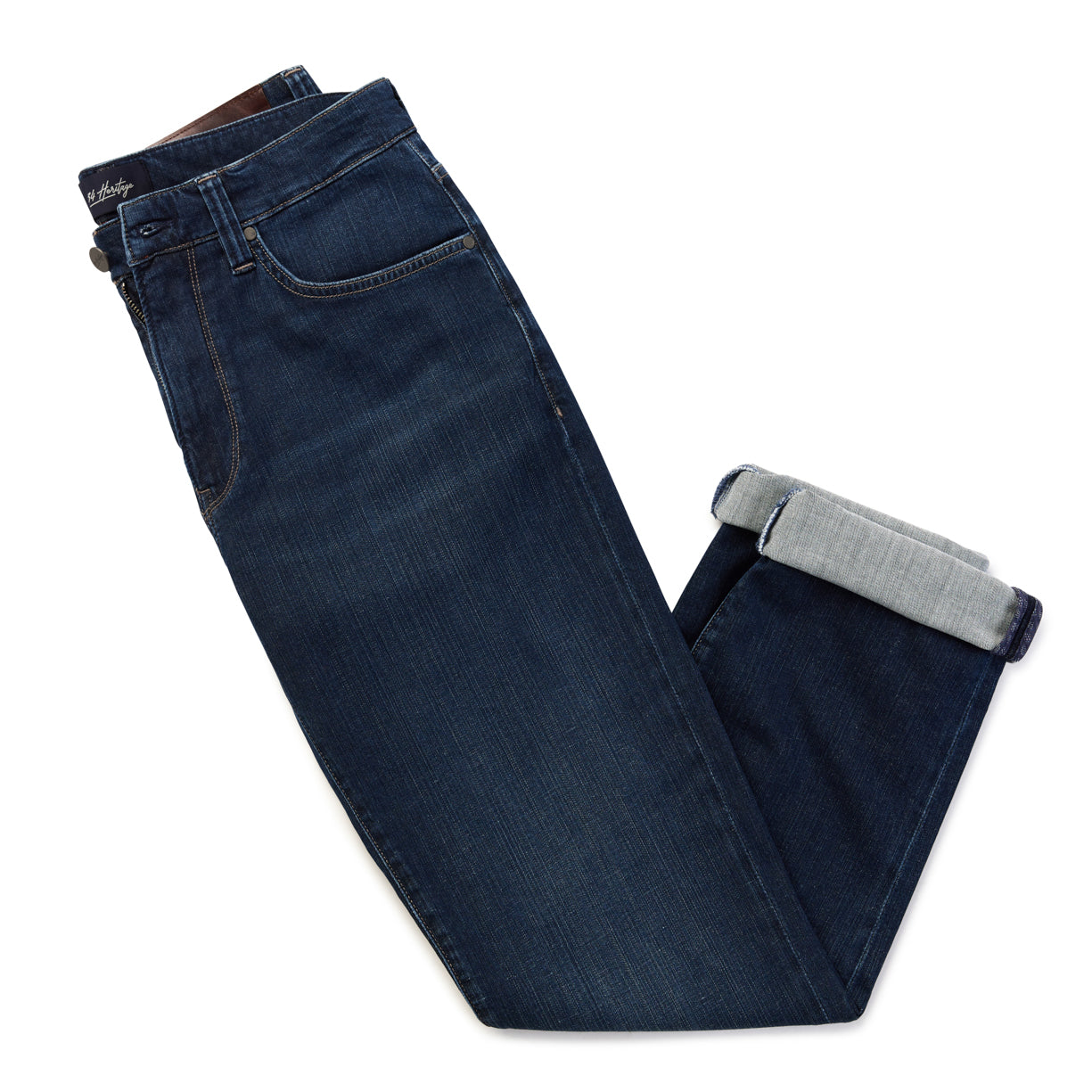 34 Heritage 34 Heritage Charisma Relaxed Straight Leg Jeans In Dark Brushed Soft Denim