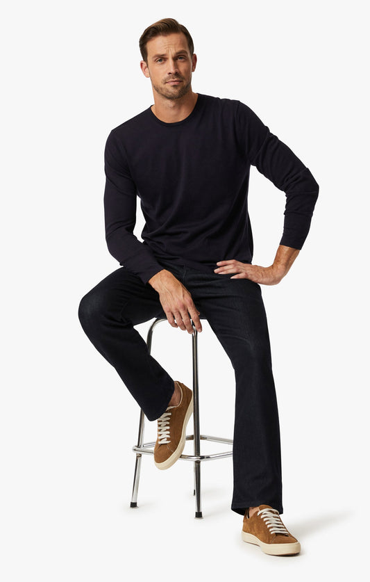 34 Heritage Charisma Relaxed Straight Leg Jeans In Midnight Tonal Urban