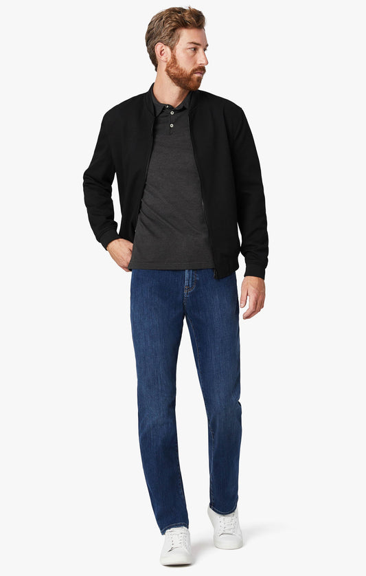 34 Heritage Charisma Relaxed Straight Leg Jeans In Mid Siena