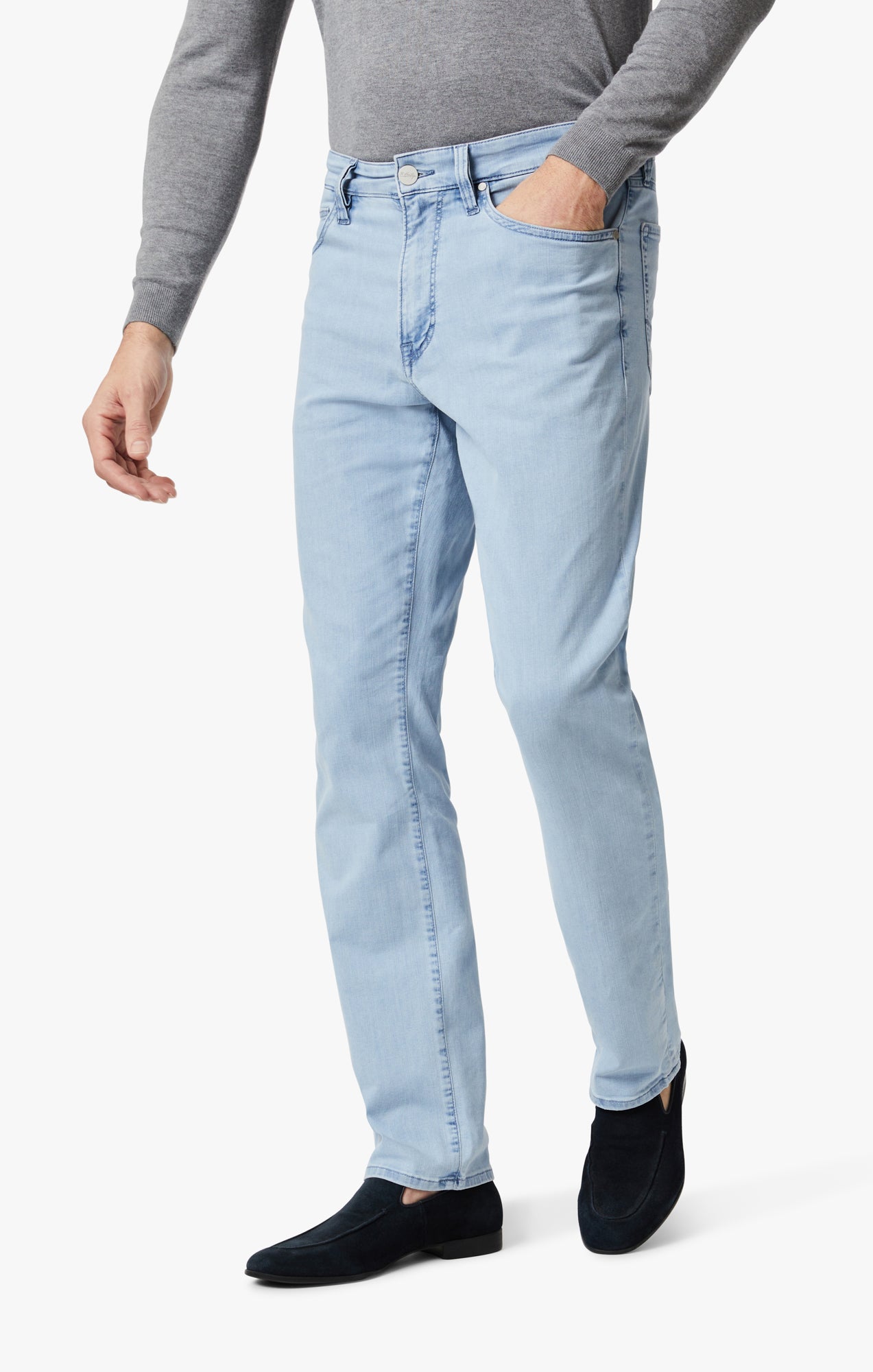 34 Heritage Charisma Relaxed Straight Leg Jeans In Bleached Kona
