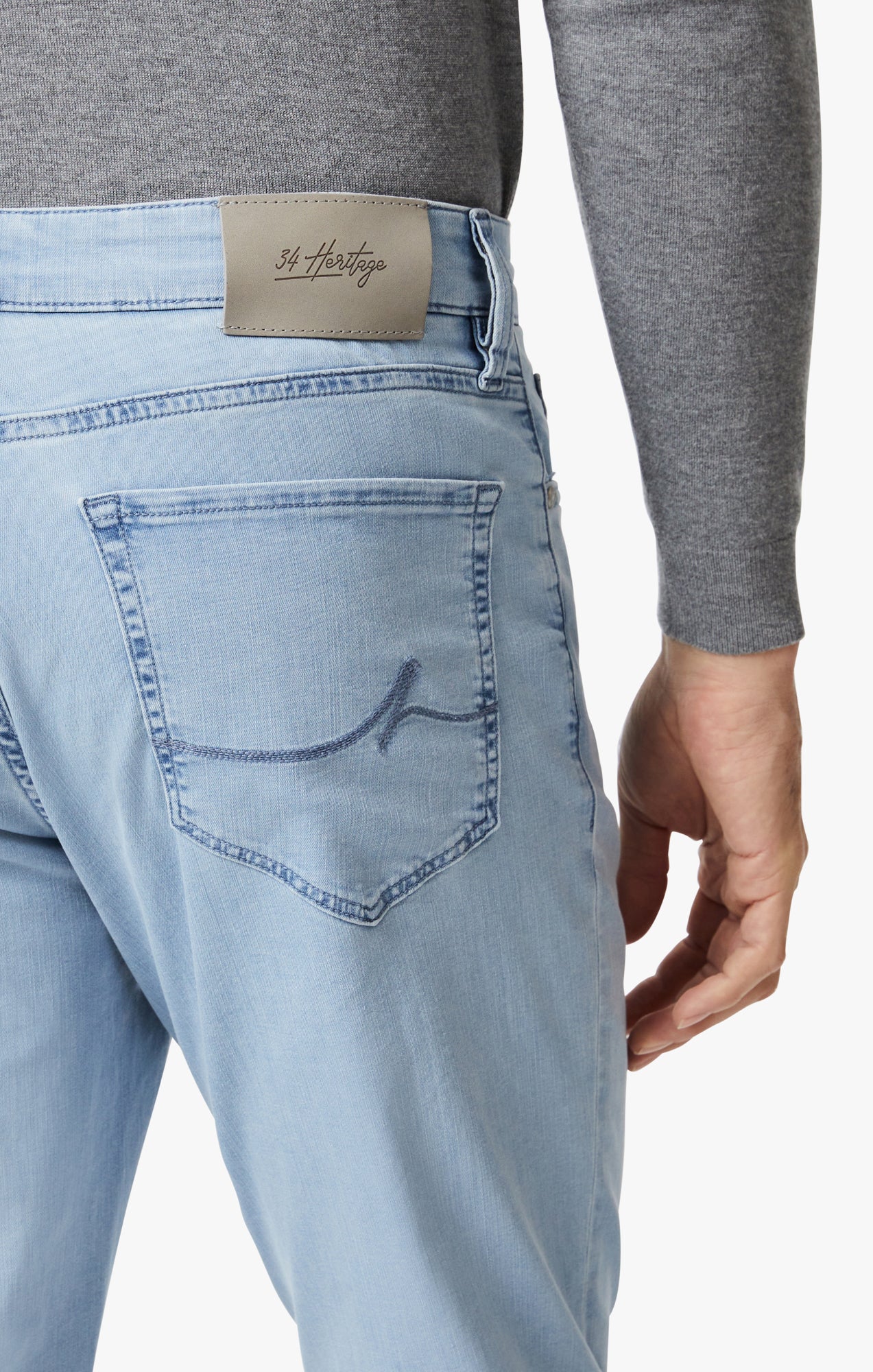 34 Heritage Charisma Relaxed Straight Leg Jeans In Bleached Kona