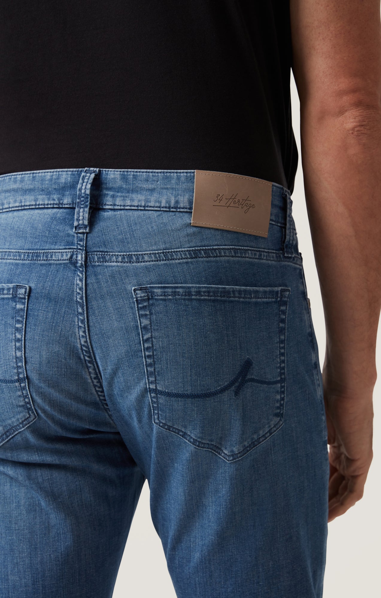 34 Heritage Charisma Relaxed Straight Jeans in Dark Blue Kona