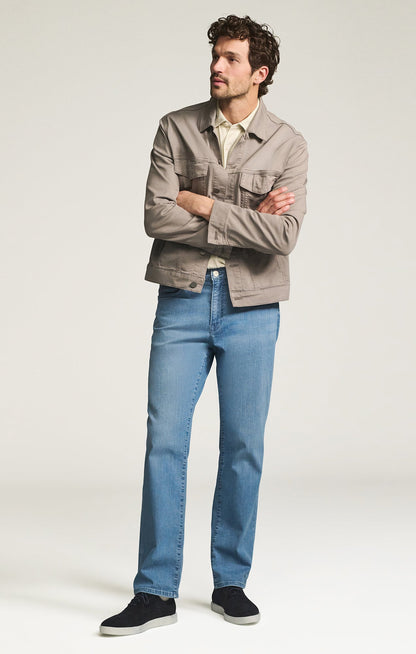 34 Heritage Charisma Relaxed Straight Jeans in Mid Blue Kona