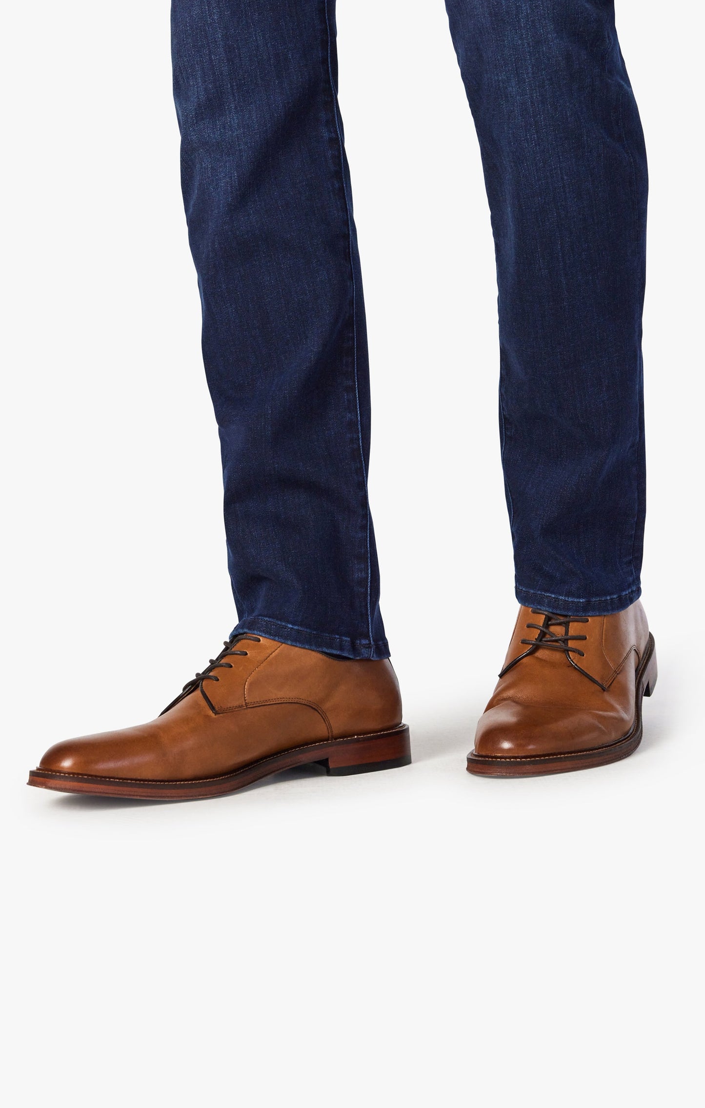 34 Heritage 34 Heritage Courage Mid-Rise, Straight Leg Jeans In Dark Midnight Brushed Urban
