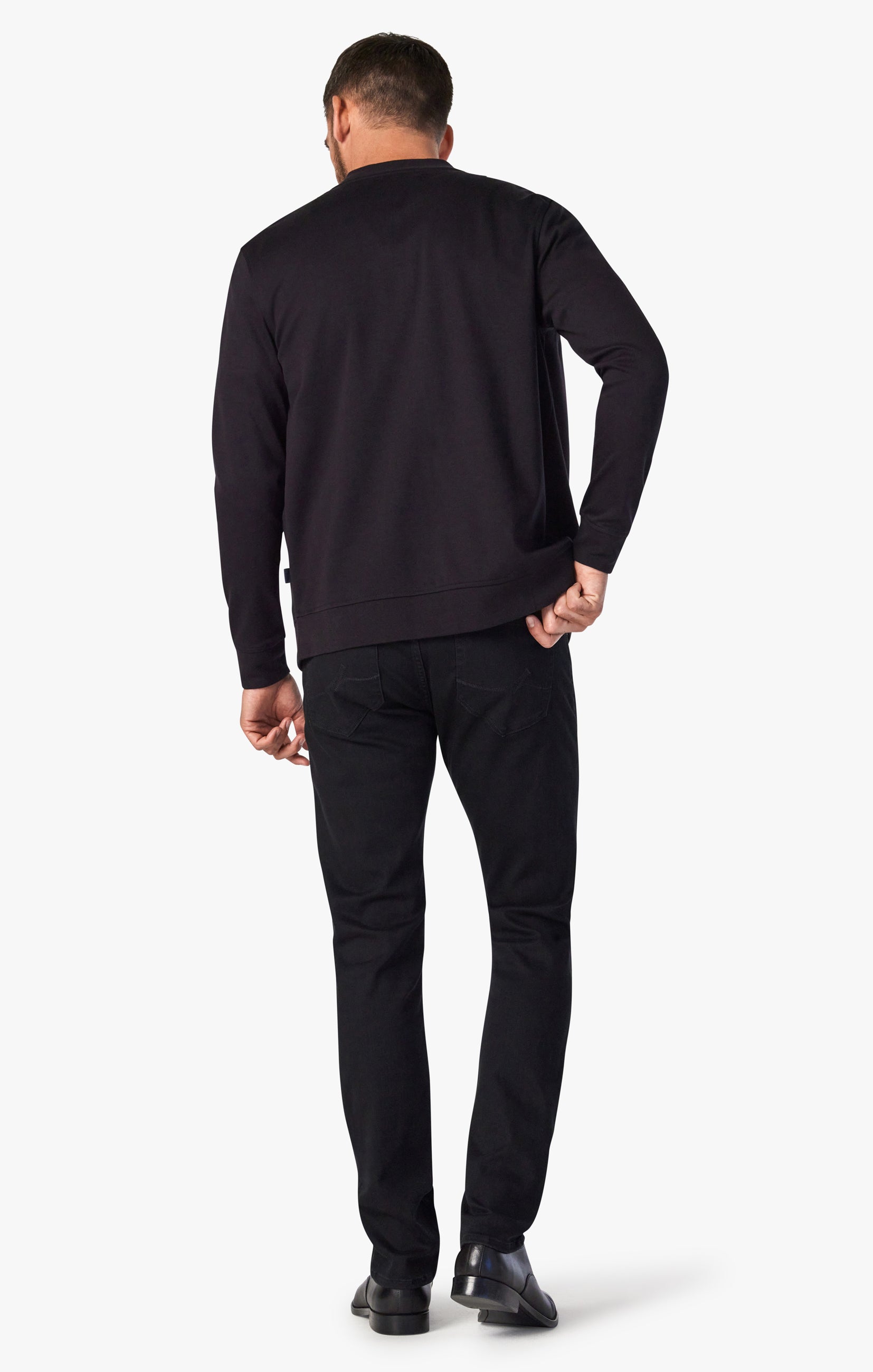 34 Heritage 34 Heritage Courage Mid-Rise, Straight Leg Jeans In Black Urban
