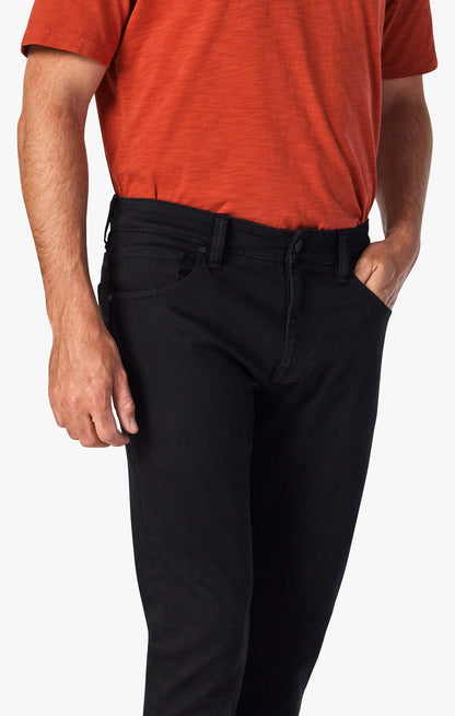 34 Heritage 34 Heritage Courage Mid-Rise, Straight Leg Jeans In Black Urban