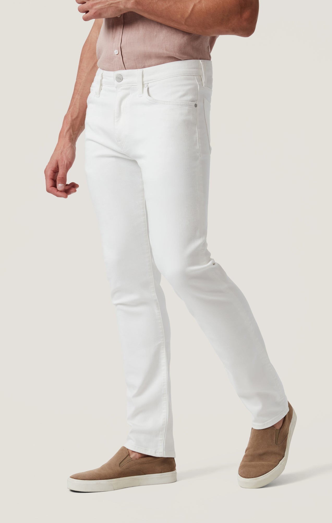 34 Heritage Courage Straight Leg Jeans in White Urban