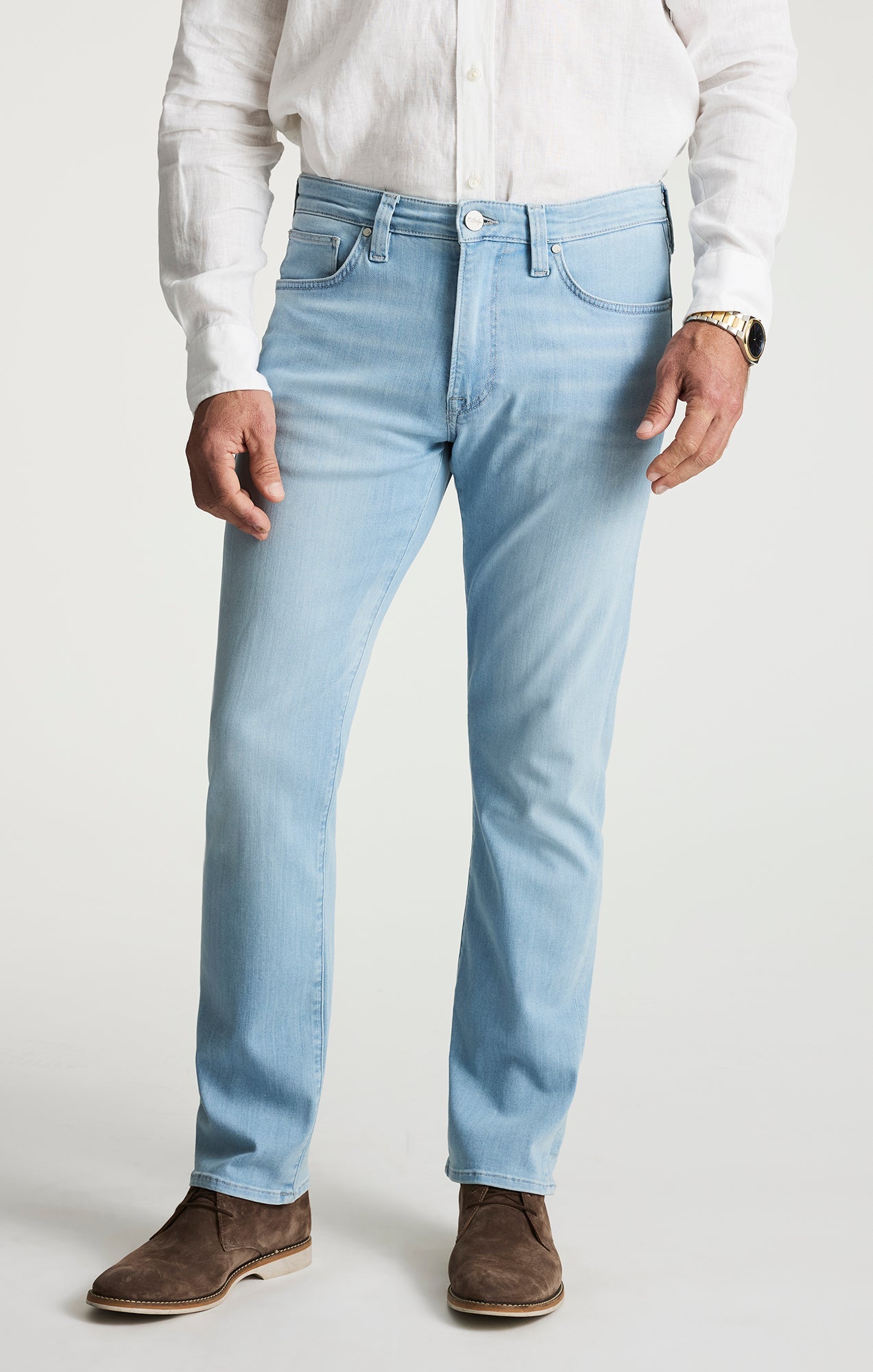 34 Heritage Courage Straight Leg Jeans In Bleached Urban