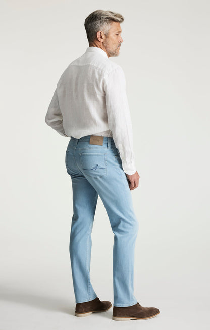 34 Heritage Courage Straight Leg Jeans In Bleached Urban