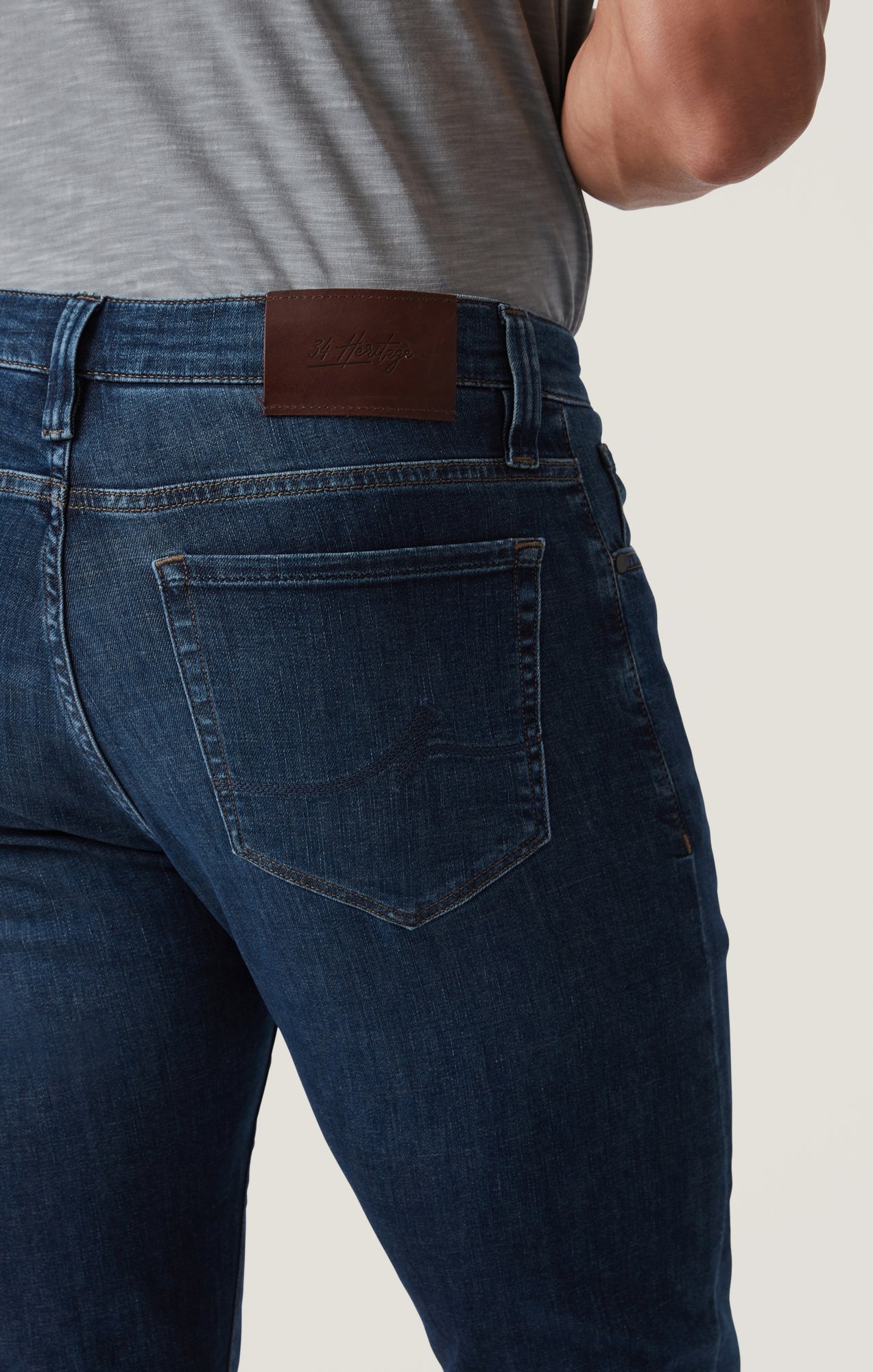 34 Heritage Courage Straight Leg Jeans in Deep Soft