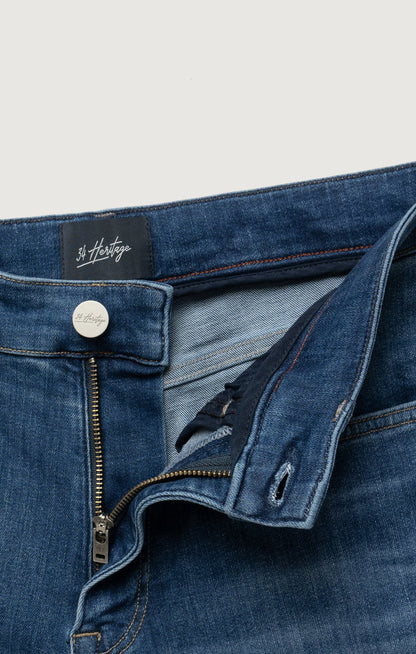 34 Heritage Courage Straight Leg Jeans in Dark Brushed Organic Ultra