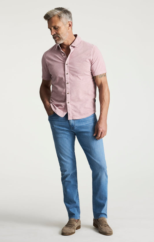 34 Heritage Courage Straight Leg Jeans In Light Brushed Urban