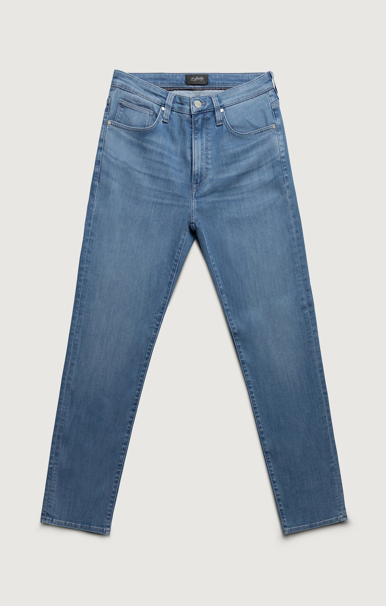 34 Heritage Courage Straight Leg Jeans In Light Brushed Urban