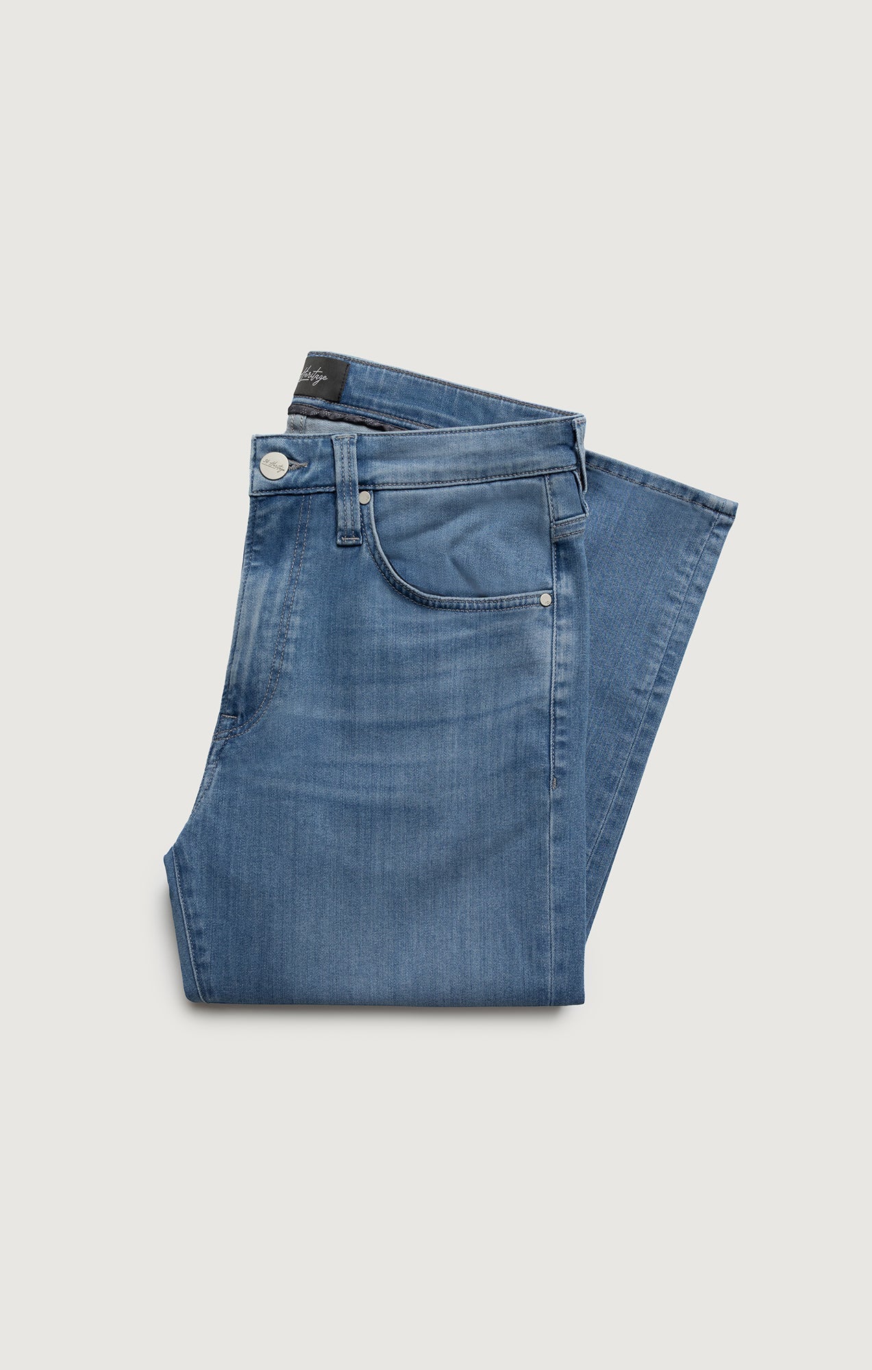 34 Heritage Courage Straight Leg Jeans In Light Brushed Urban