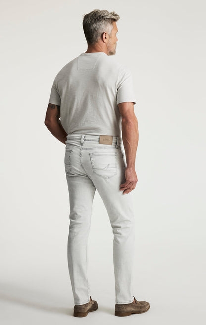 34 Heritage Courage Straight Leg Jeans In Ice Grey Organic Ultra