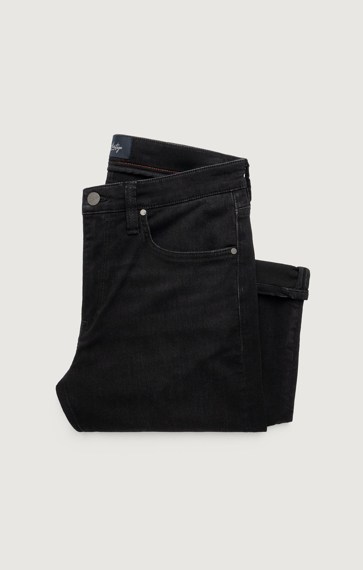 34 Heritage Courage Straight Leg Jeans in Smoke Organic Ultra