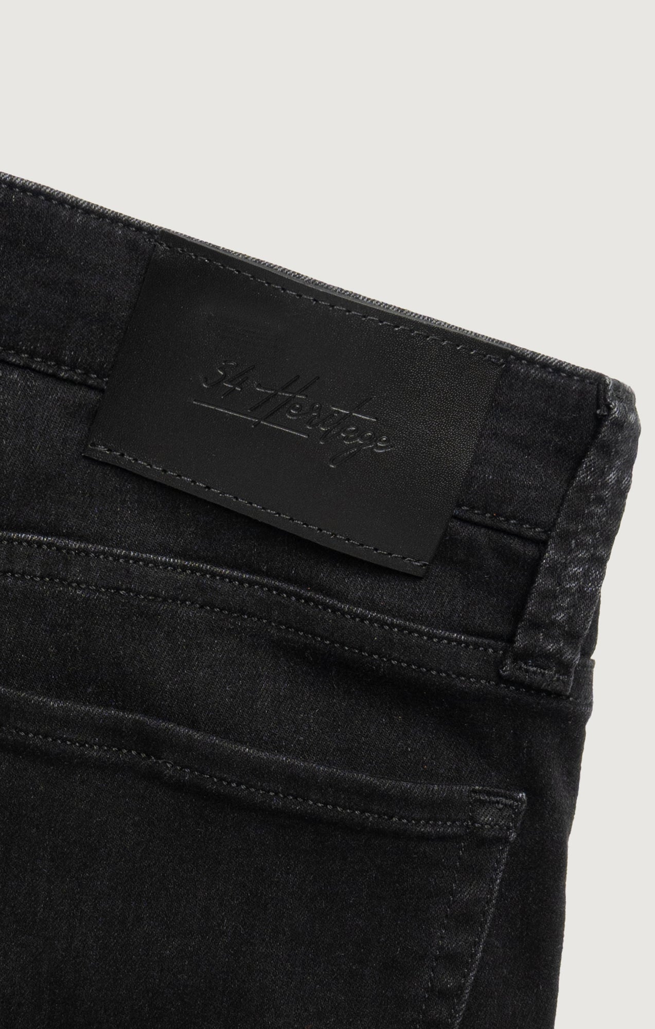 34 Heritage Courage Straight Leg Jeans in Smoke Organic Ultra