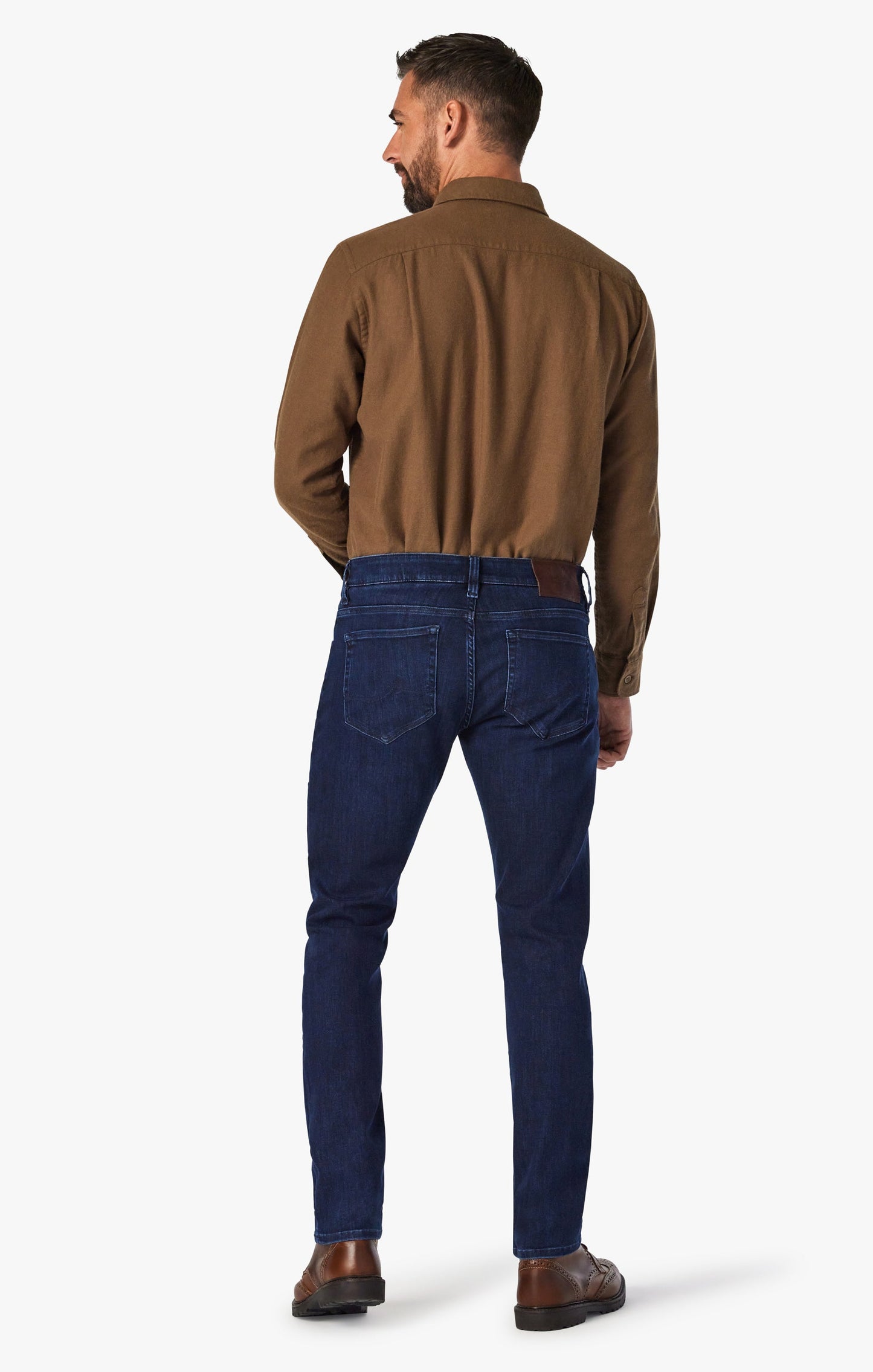 34 Heritage 34 Heritage Cool Mid-Rise Tapered Leg Jeans In Dark Midnight Brushed Urban