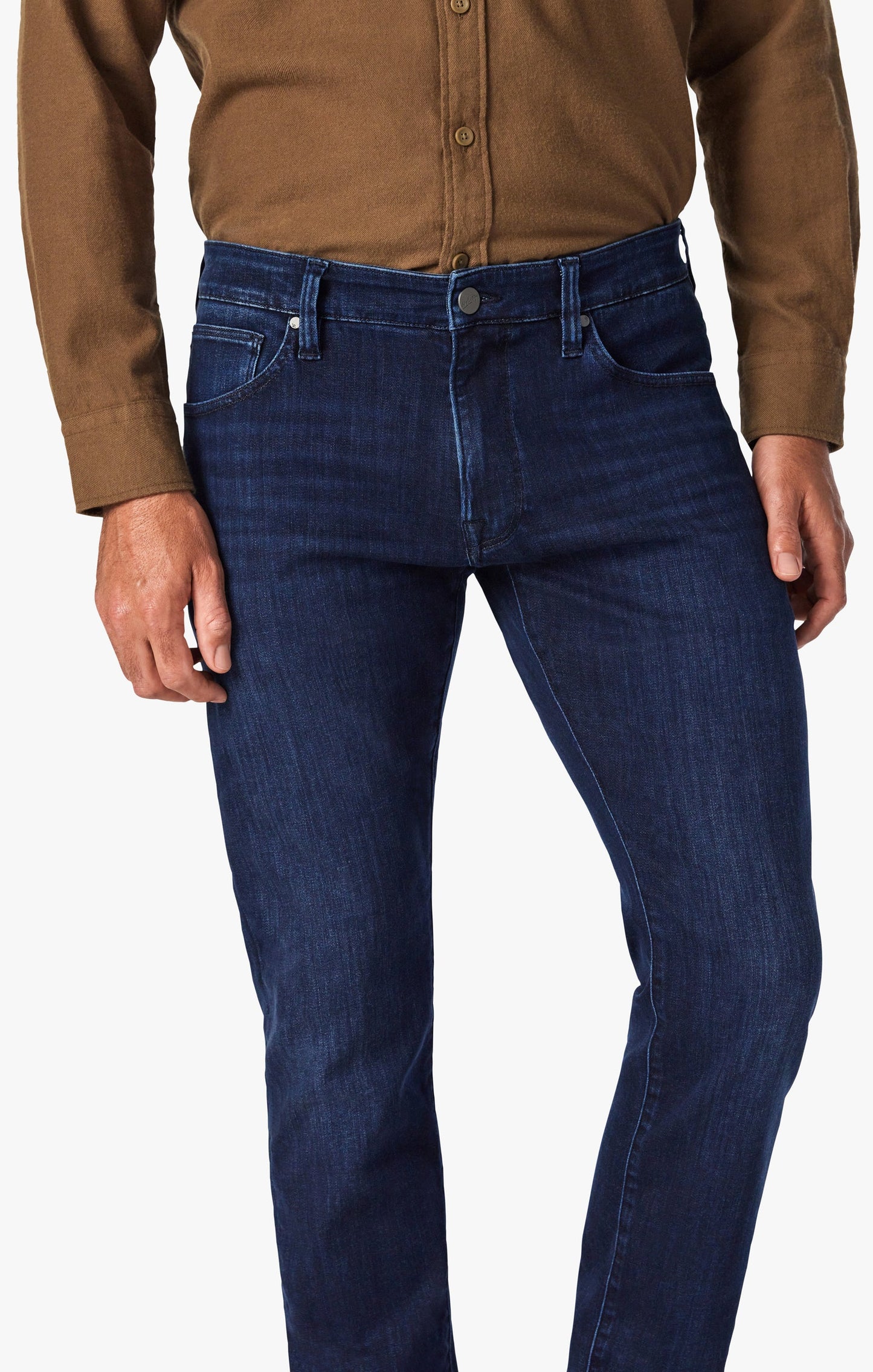 34 Heritage 34 Heritage Cool Mid-Rise Tapered Leg Jeans In Dark Midnight Brushed Urban