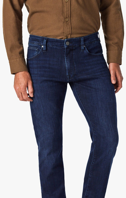 34 Heritage 34 Heritage Cool Mid-Rise Tapered Leg Jeans In Dark Midnight Brushed Urban