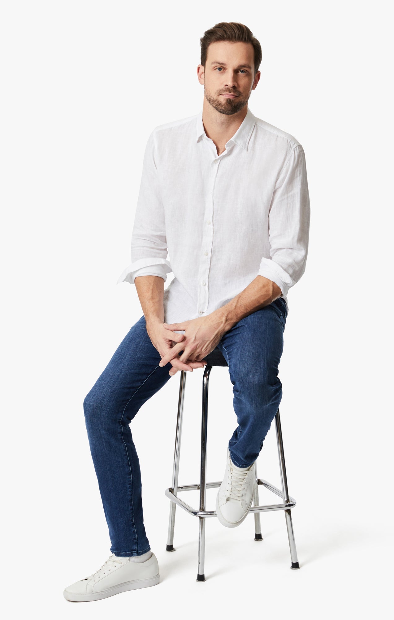 34 Heritage Cool Tapered Leg Jeans in Mid Urban