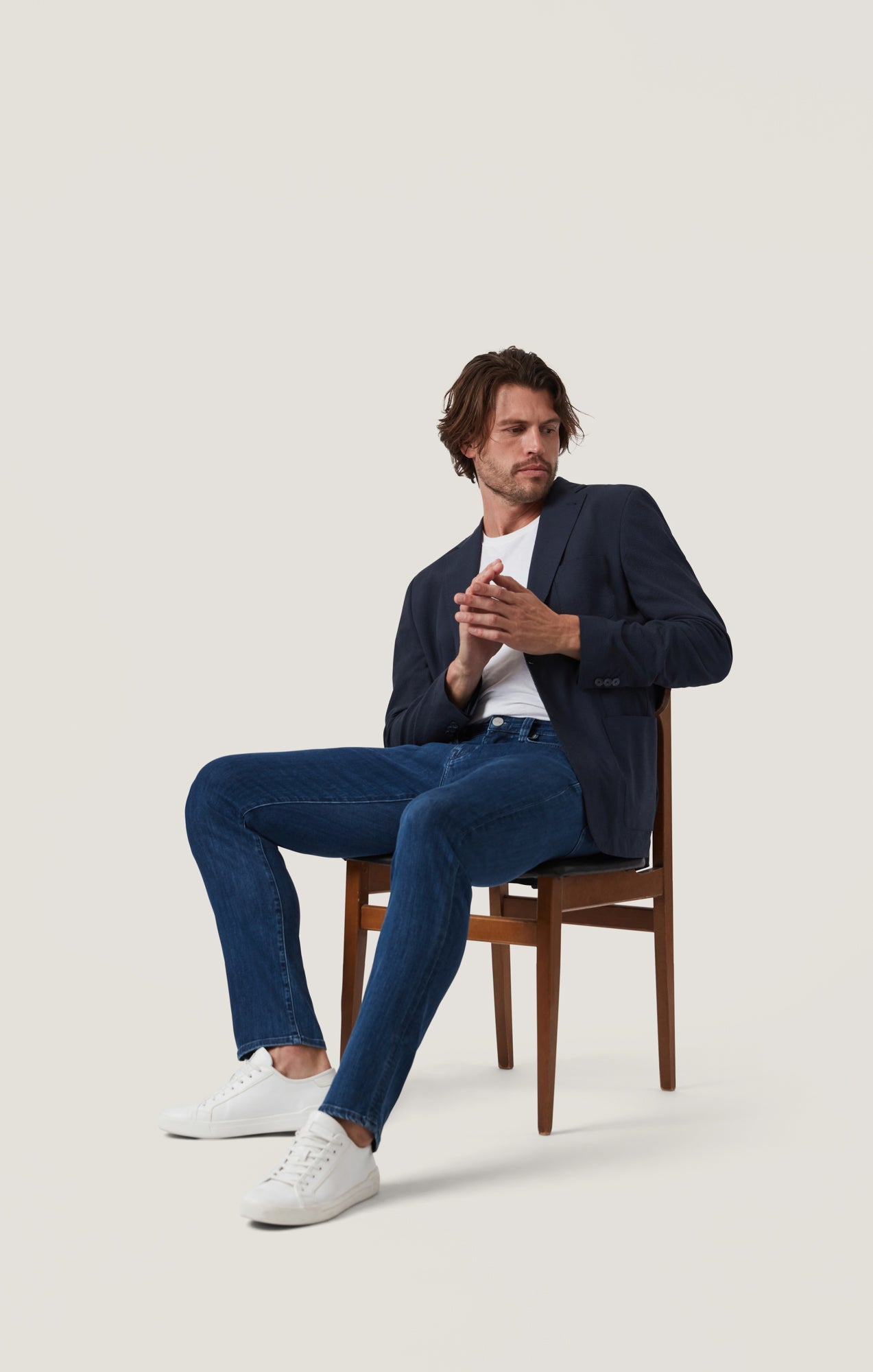 34 Heritage Cool Tapered Leg Jeans in Night Blue Urban