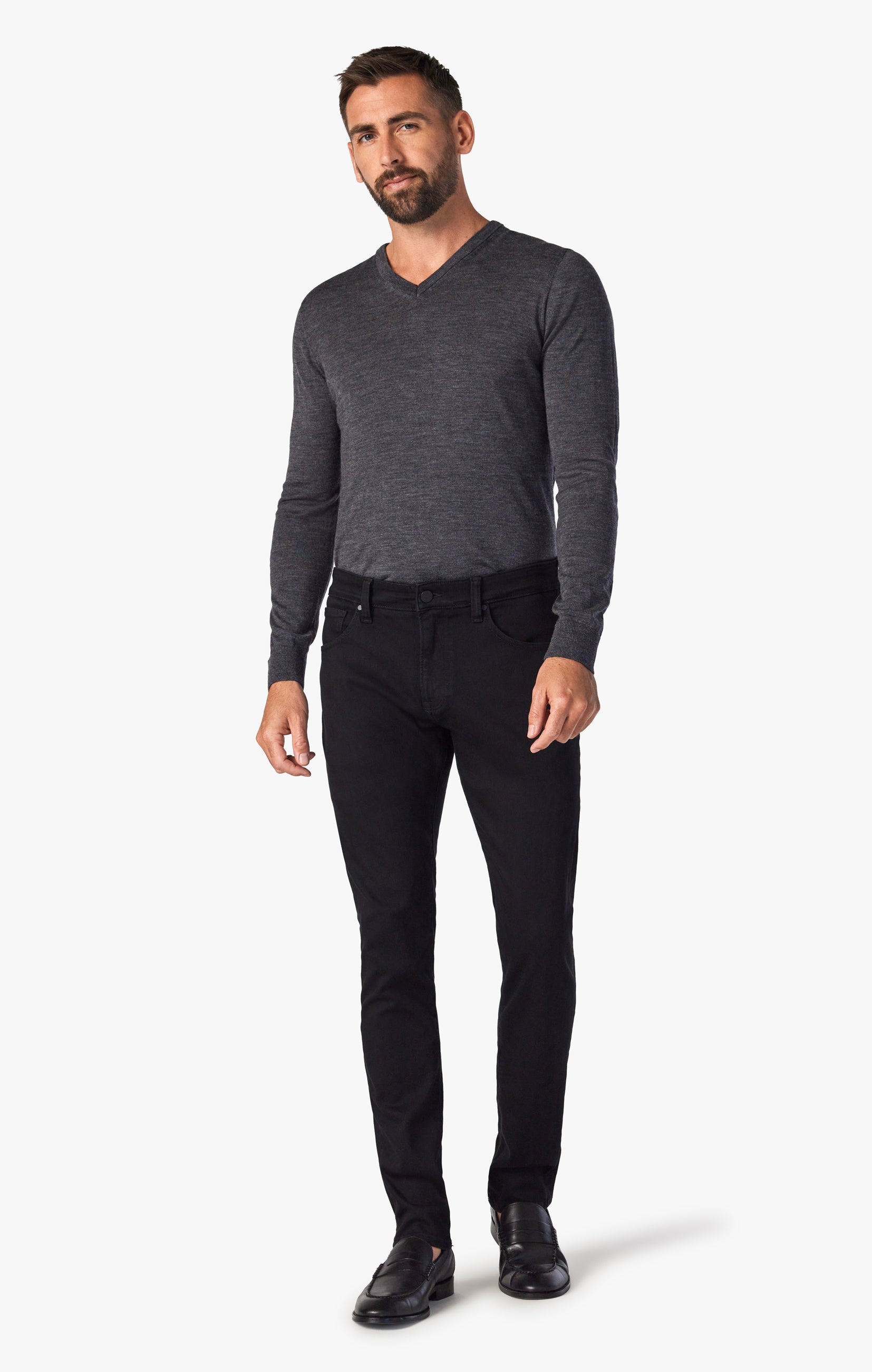 34 Heritage Cool Tapered Leg Jeans in Black Urban