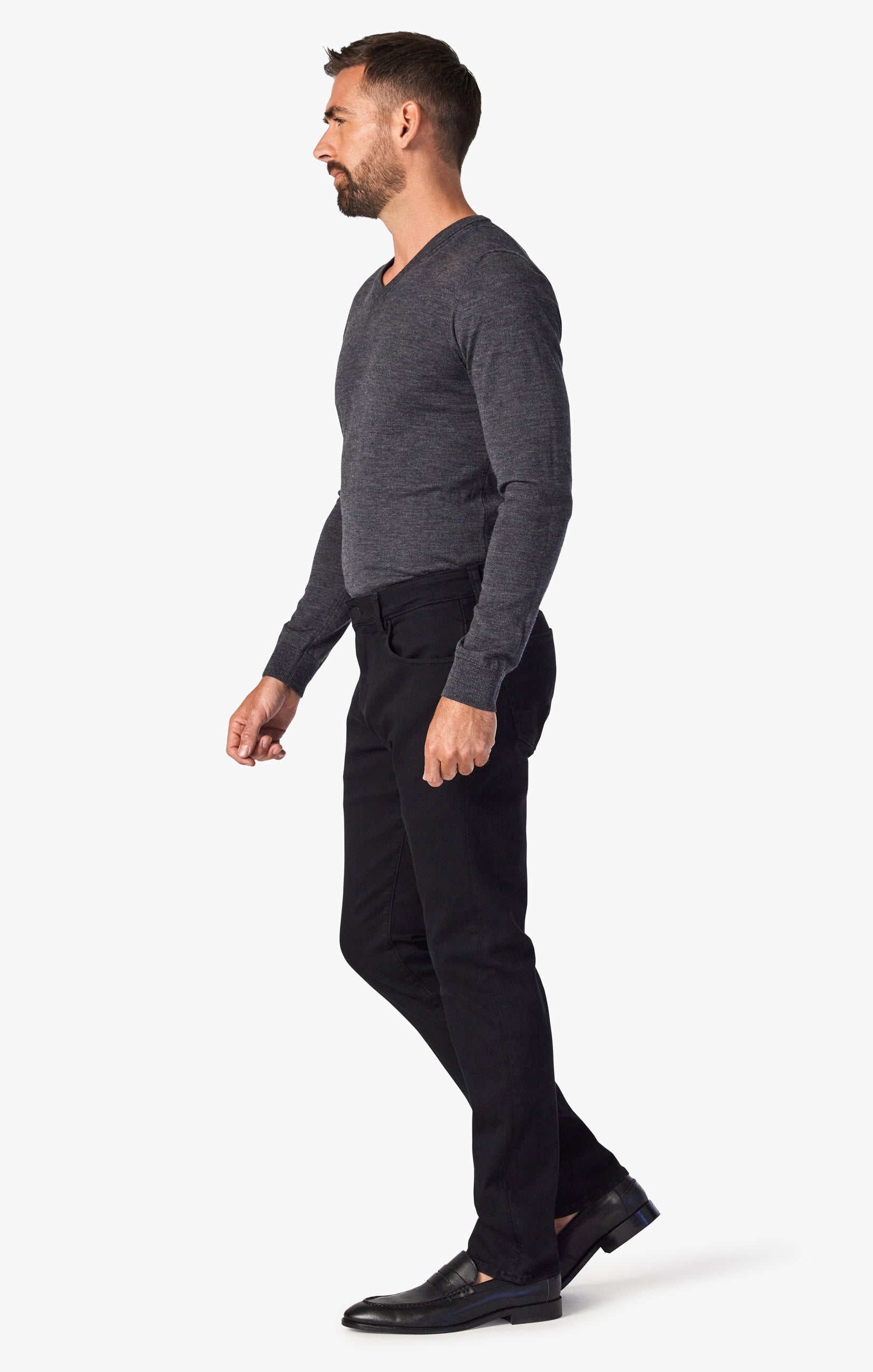 34 Heritage Cool Tapered Leg Jeans in Black Urban