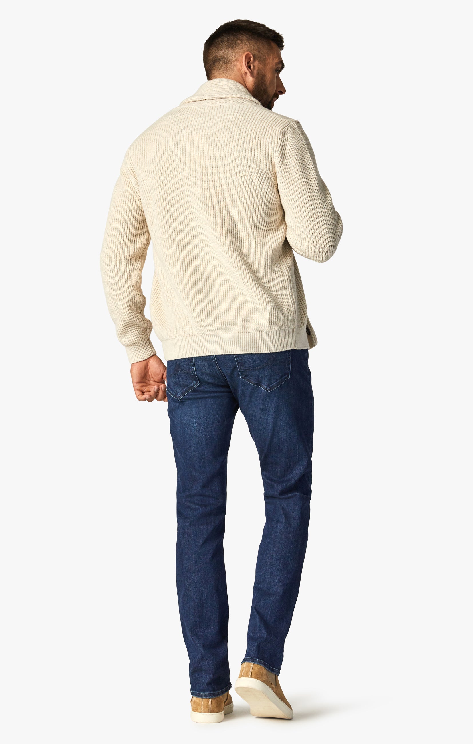 34 Heritage Cool Mid-Rise Tapered Leg Jeans In Dark Urban