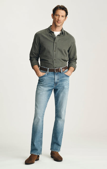 34 Heritage Cash Bootcut Jeans In Light Brushed Vintage