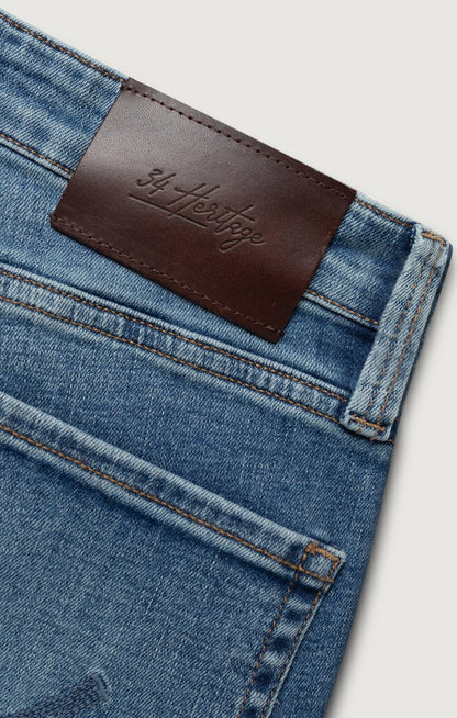 34 Heritage Cash Bootcut Jeans In Light Brushed Vintage