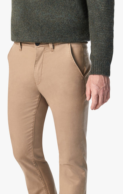 34 Heritage Charisma Relaxed Straight Chino In Khaki Twill