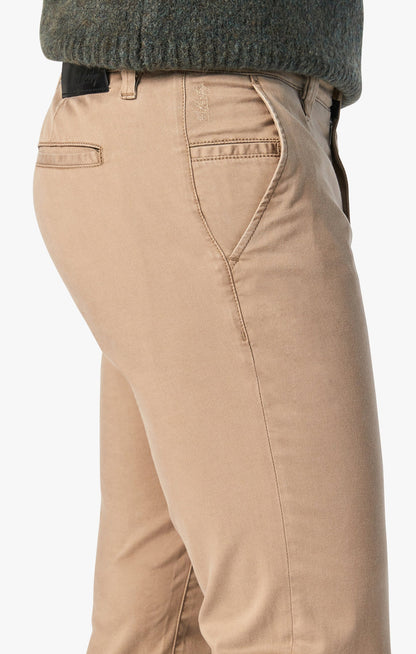 34 Heritage Charisma Relaxed Straight Chino In Khaki Twill