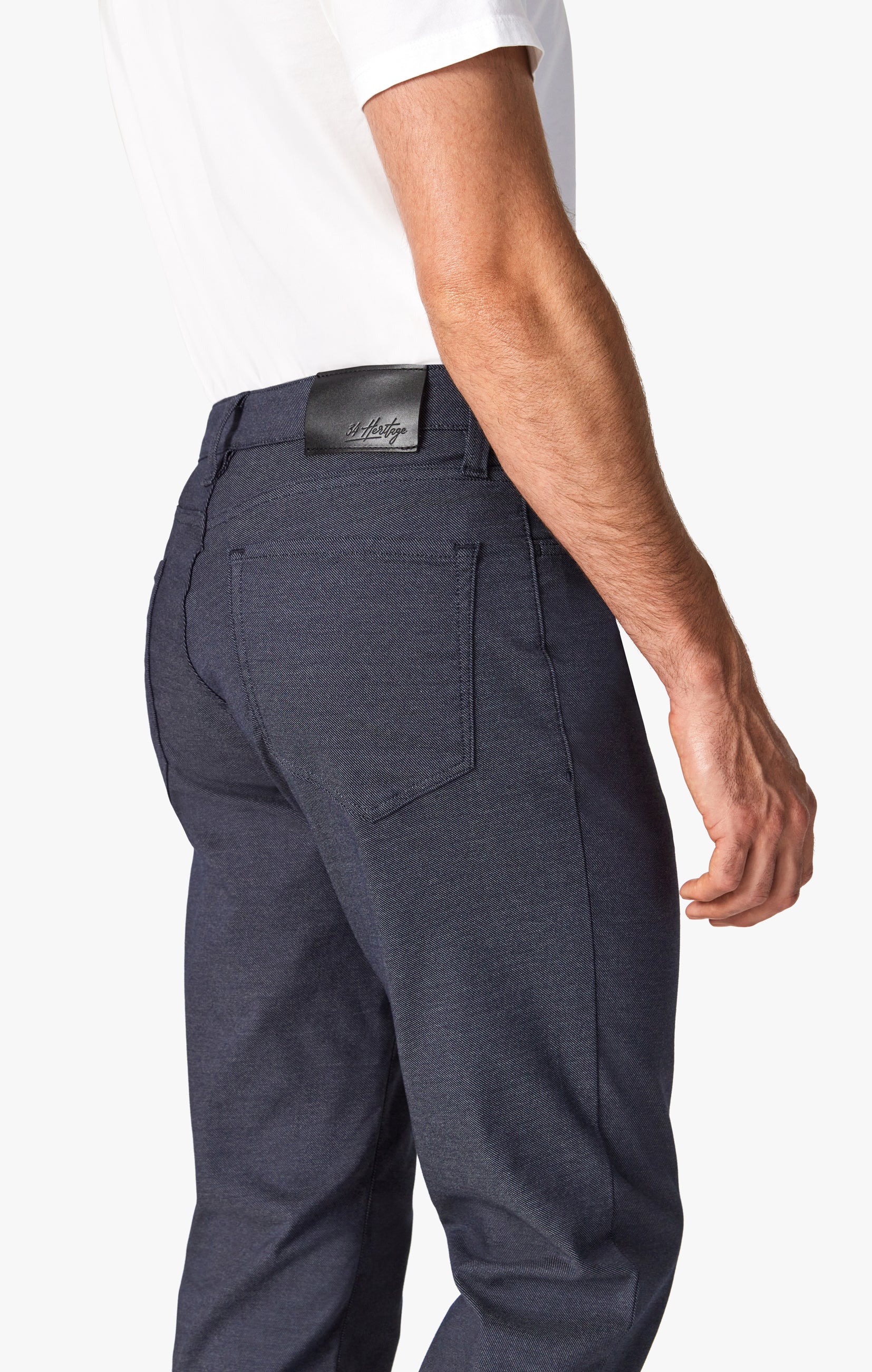 34 Heritage Charisma Relaxed Straight Pants In Navy Coolmax
