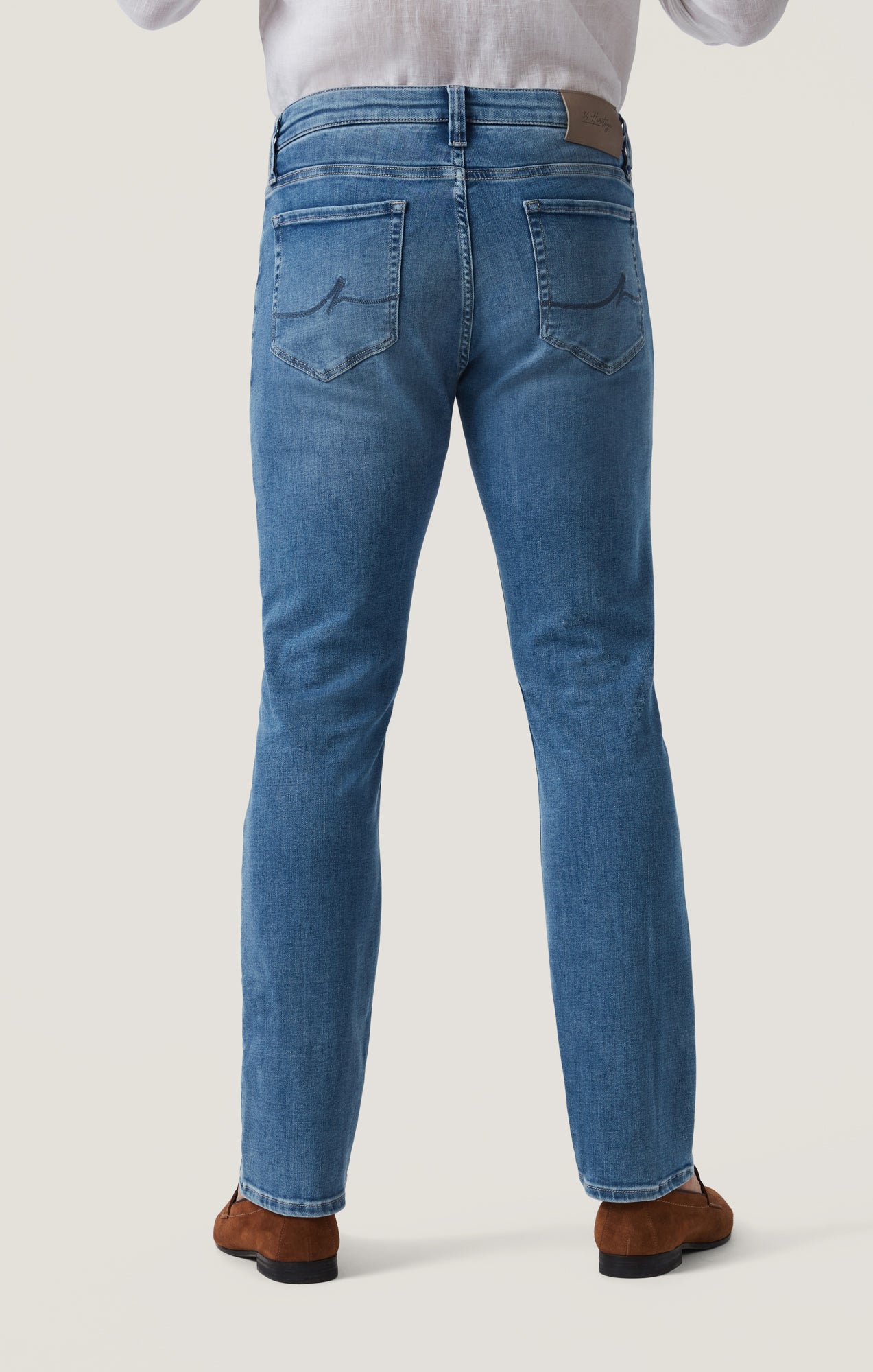 34 Heritage Charisma Relaxed Jeans in Mid Brushed Organic Ultra
