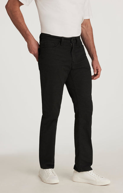 34 Heritage Charisma Relaxed Straight Leg Pants In Black CoolMax