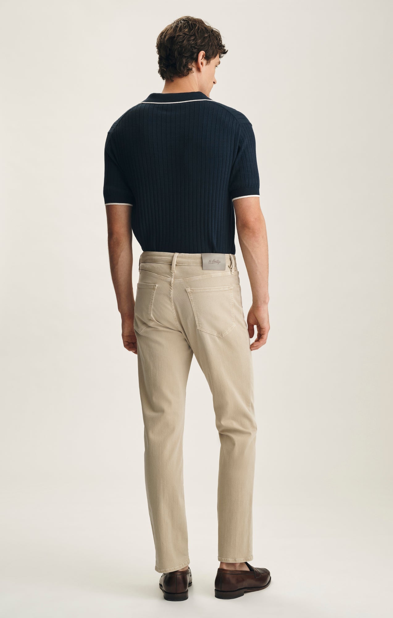 34 Heritage Charisma Relaxed Straight Jeans In Sand Urban