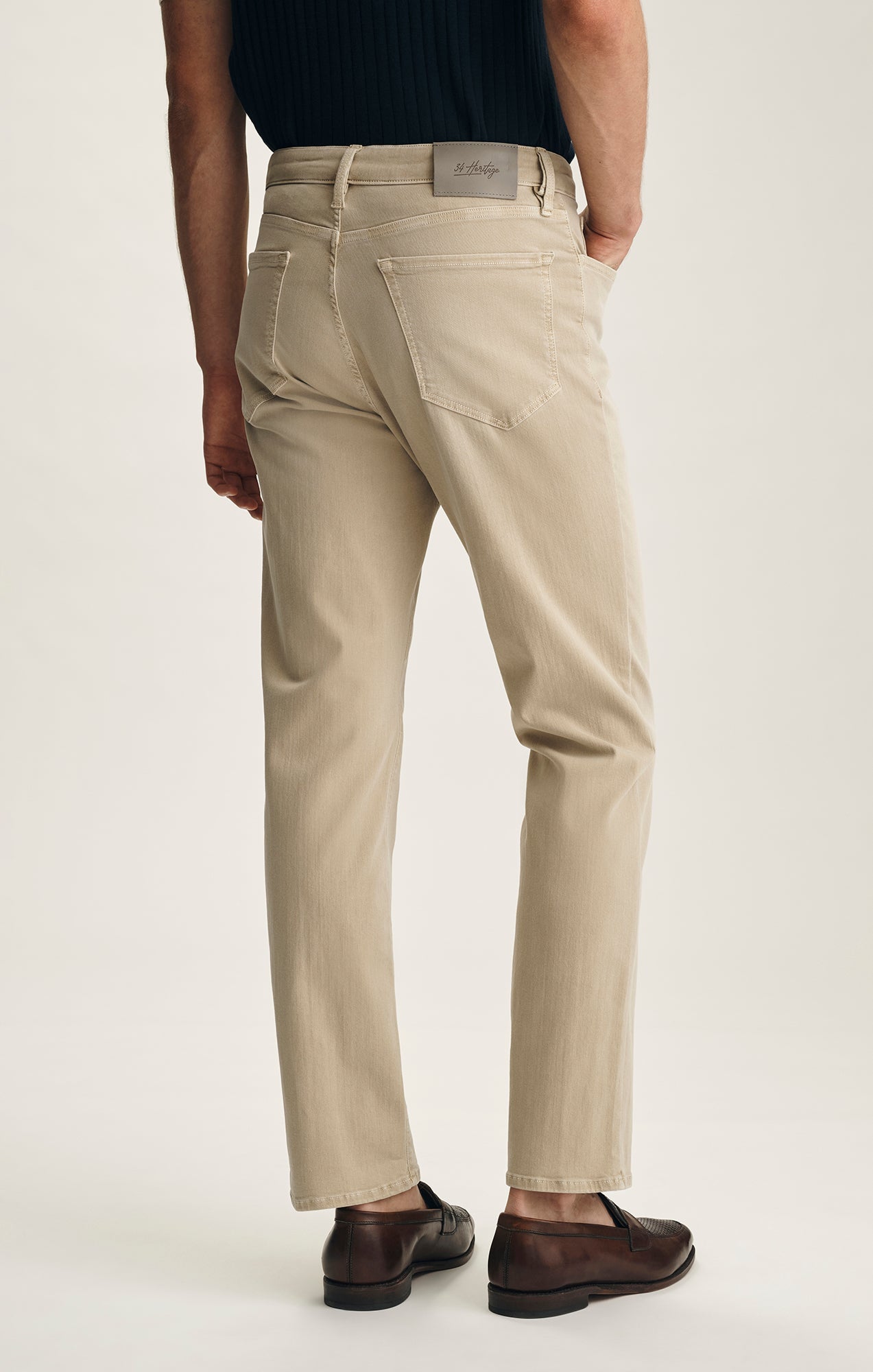 34 Heritage Charisma Relaxed Straight Jeans In Sand Urban
