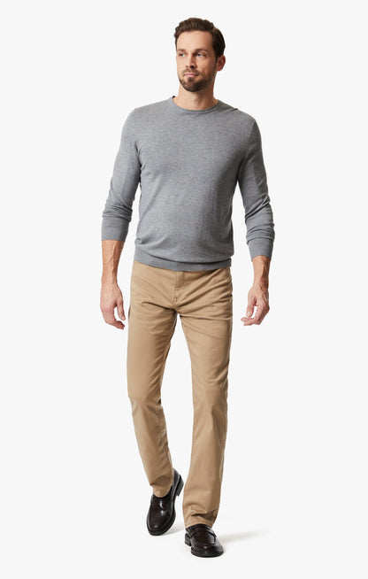 34 Heritage Charisma High Rise Straight Pants in Khaki Twill