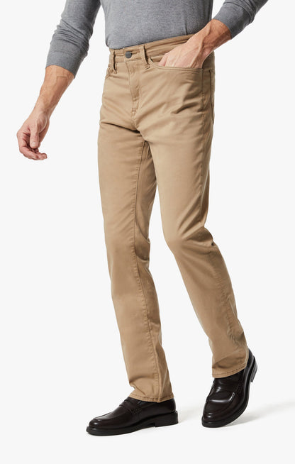34 Heritage Charisma High Rise Straight Pants in Khaki Twill