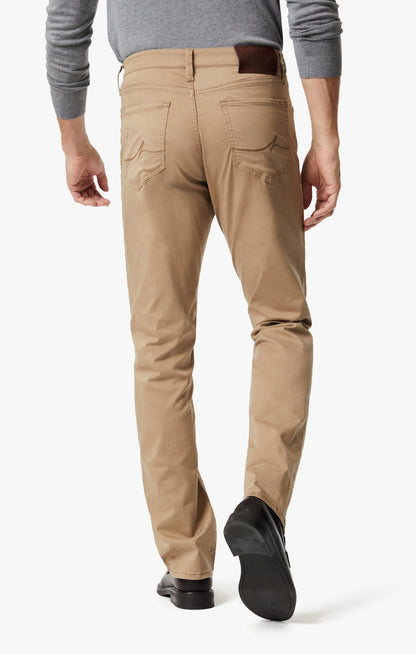34 Heritage Charisma High Rise Straight Pants in Khaki Twill