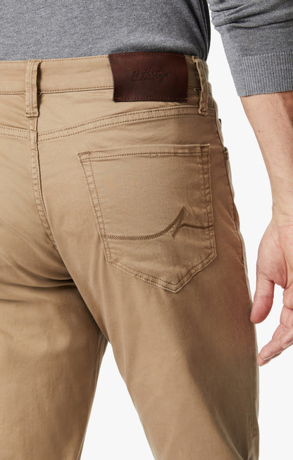34 Heritage Charisma High Rise Straight Pants in Khaki Twill